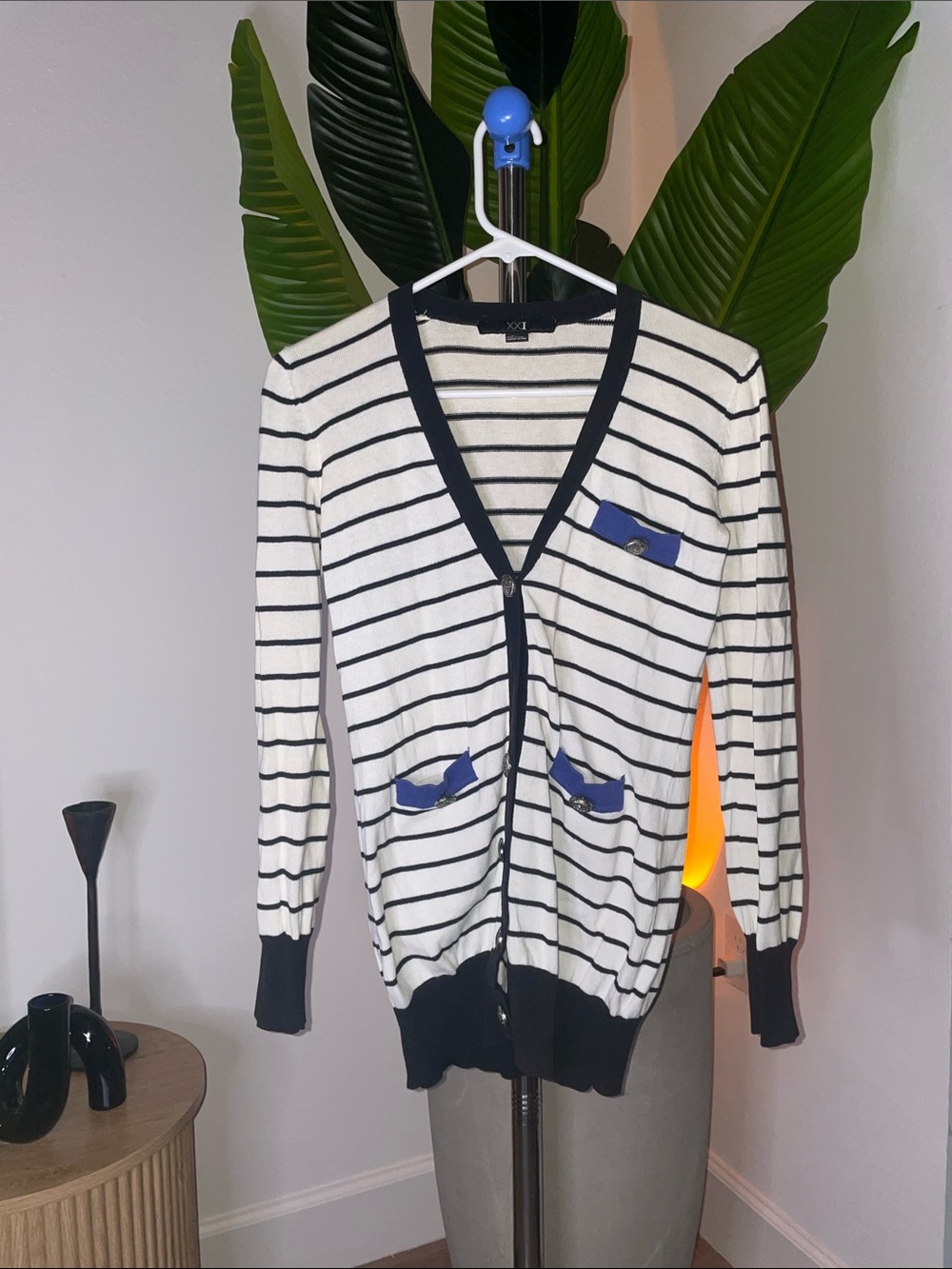 Forever 21 - XXI Black and White Striped Top